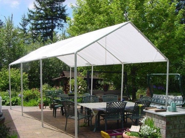 DIY Outdoor Canopy Frame
 Brilliant DIY Tent Frame from PVC