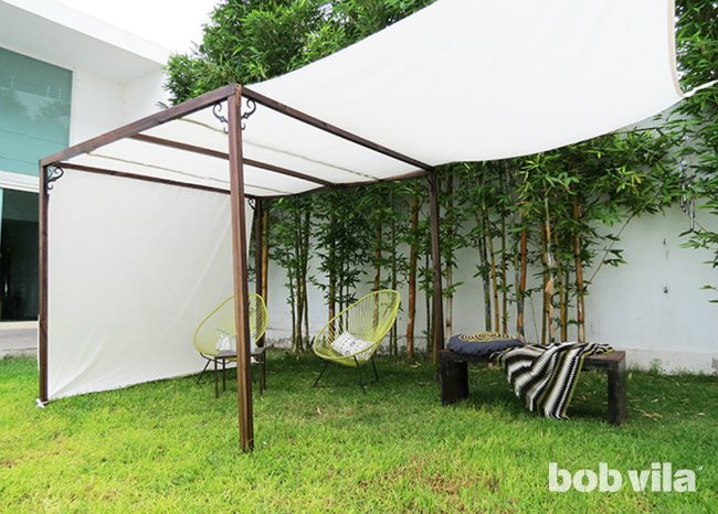 DIY Outdoor Canopy Frame
 DIY Outdoor Privacy Screen and Shade Tutorial Bob Vila