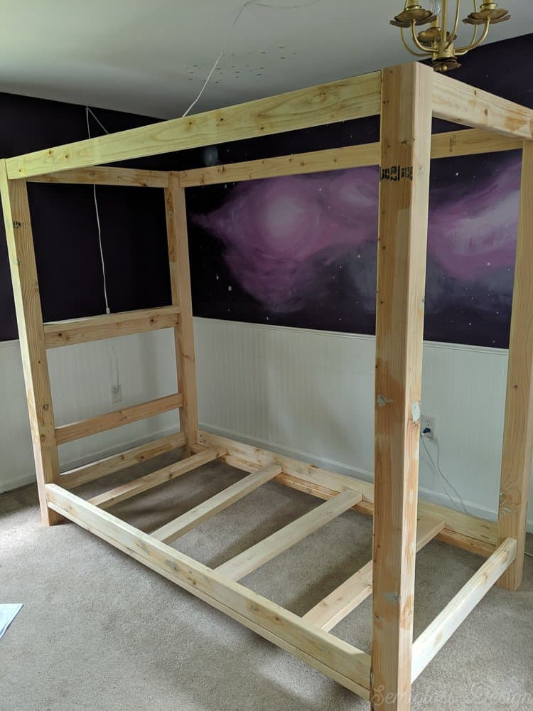 DIY Outdoor Canopy Frame
 How to Build a DIY Canopy Bed Frame Semigloss Design