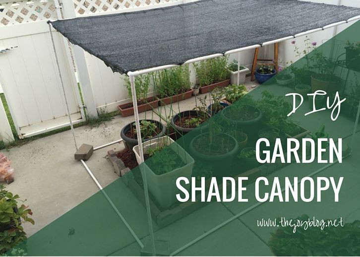 DIY Outdoor Canopy Frame
 DIY Freestanding Shade Canopy for Garden
