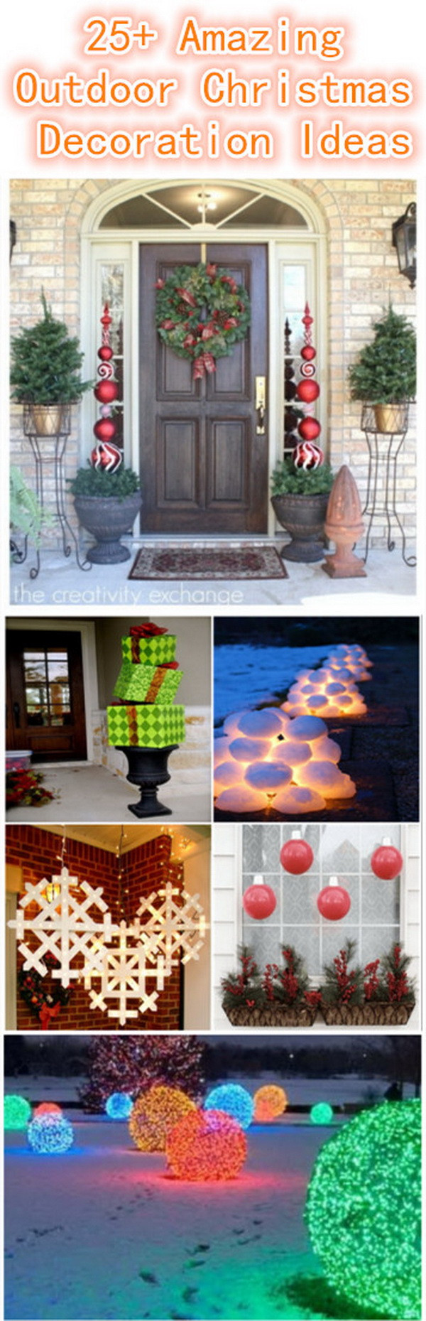 DIY Outdoor Christmas
 30 Amazing DIY Outdoor Christmas Decoration Ideas For
