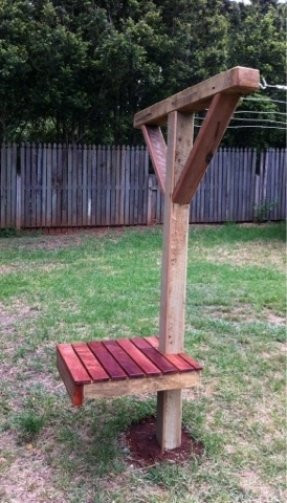 DIY Outdoor Clothesline
 Folding Benches Foter