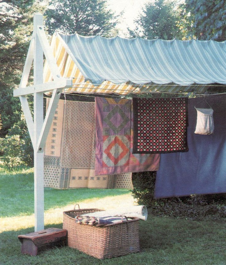 DIY Outdoor Clothesline
 martha stewart clothesline hammock Google Search