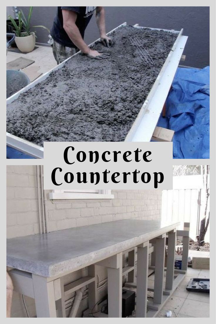 DIY Outdoor Countertops
 Concrete Countertop