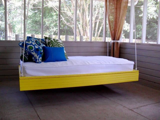 DIY Outdoor Daybed
 37 Smart DIY Hanging Bed Tutorials and Ideas to Do