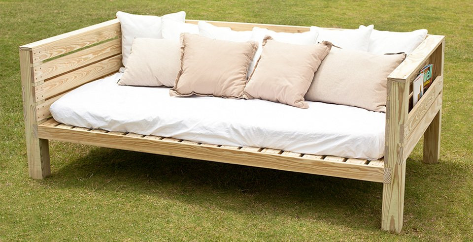 DIY Outdoor Daybed
 Free Daybed Plans Woodwork City Free Woodworking Plans