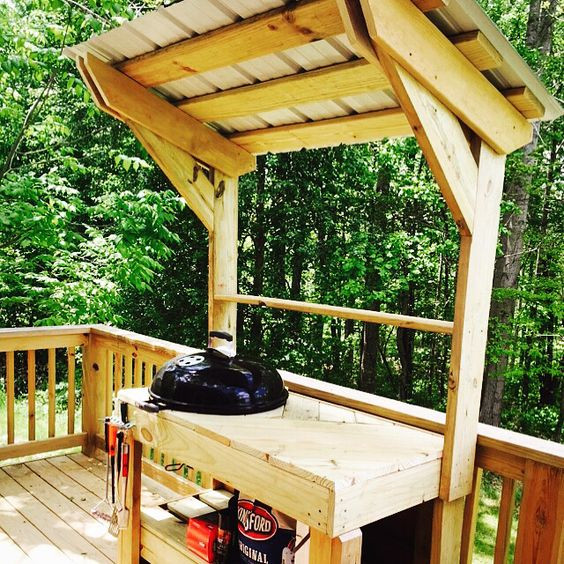 DIY Outdoor Grill
 21 Grill Gazebo Shelter And Pergola Designs Shelterness