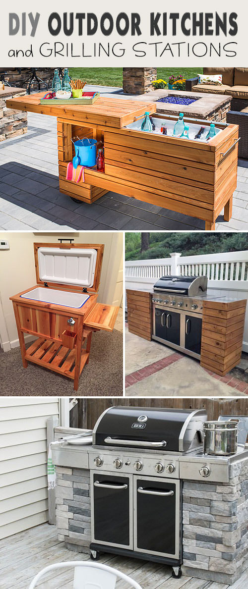 DIY Outdoor Grill
 DIY Outdoor Grill Stations & Kitchens