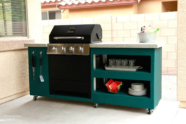 DIY Outdoor Grilling Station
 DIY Outdoor Kitchens and Grilling Stations