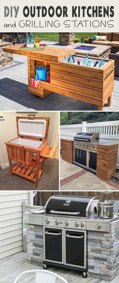 DIY Outdoor Grilling Station
 DIY Outdoor Grill Stations & Kitchens