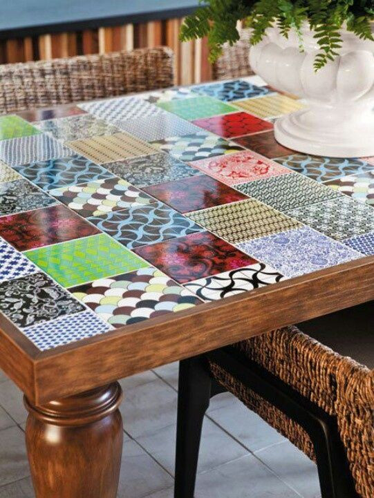 DIY Outdoor Mosaic Table
 Outdoor Side Table Mosaic WoodWorking Projects & Plans