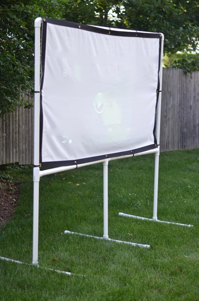 DIY Outdoor Projection Screen
 DIY Backyard Movie Screen At Charlotte s House