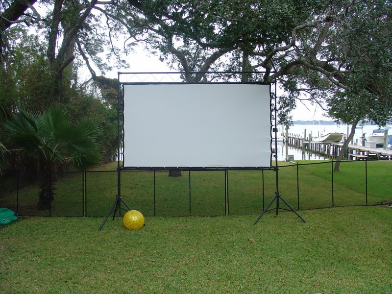 DIY Outdoor Projector Screen
 DIY Outdoor Movie Theater Yard Ideas Blog