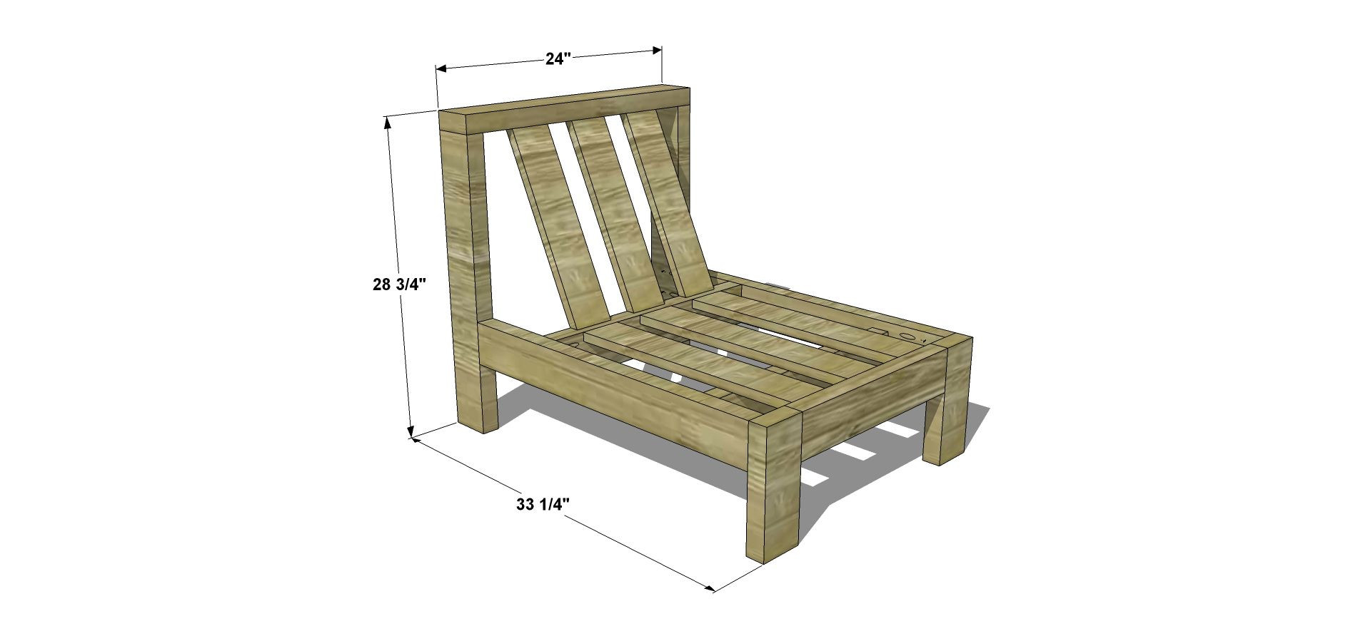 DIY Outdoor Sectional Plans
 Free DIY Furniture Plans How to Build an Armless Chair