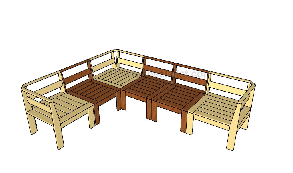 DIY Outdoor Sectional Plans
 Outdoor sofa plans