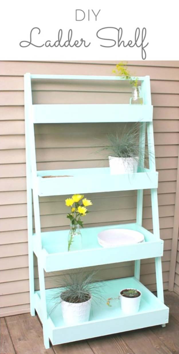 DIY Outdoor Shelves
 43 DIY Patio and Porch Decor Ideas