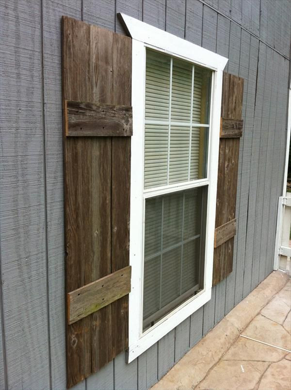 DIY Outdoor Shutters
 DIY Shutters for Interior or Exterior maybe for the