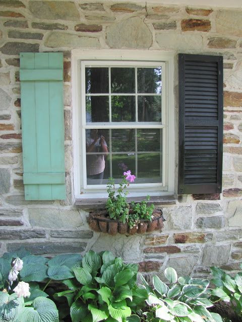 DIY Outdoor Shutters
 20 best the "BLUE" metal roof images on Pinterest