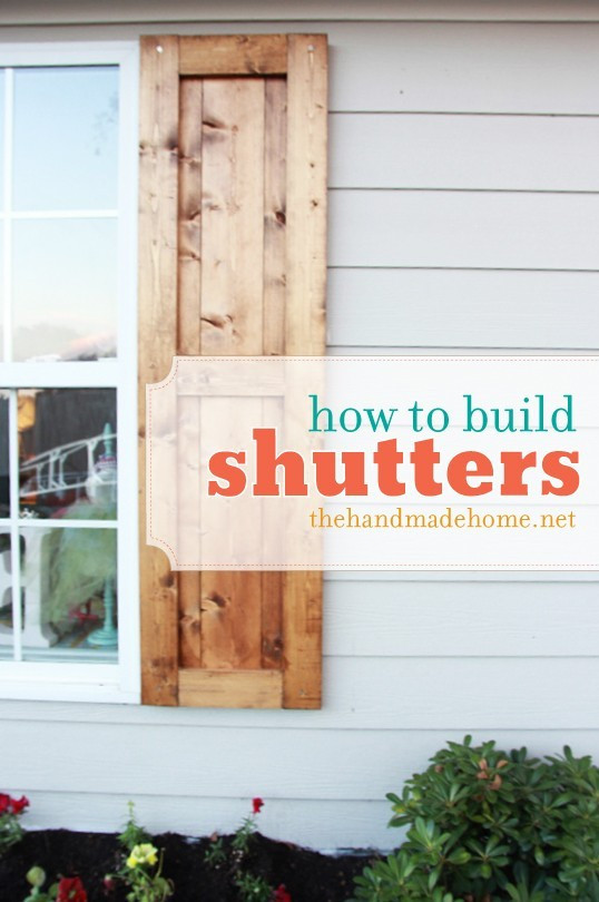 DIY Outdoor Shutters
 how to build shutters diy shutters