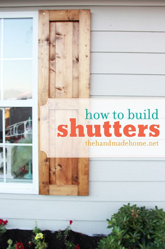 DIY Outdoor Shutters
 How to build shutters