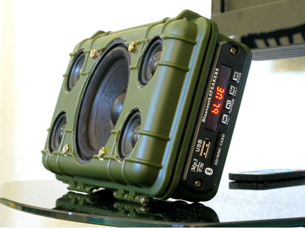 DIY Outdoor Speakers
 DIY Tough Bluetooth Boombox Lasts 20hrs