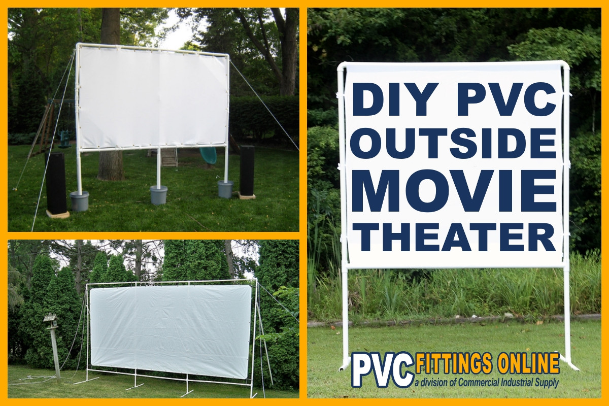 DIY Outdoor Theatre Screen
 Build Your Own DIY PVC Outside Movie Theater Project Guides