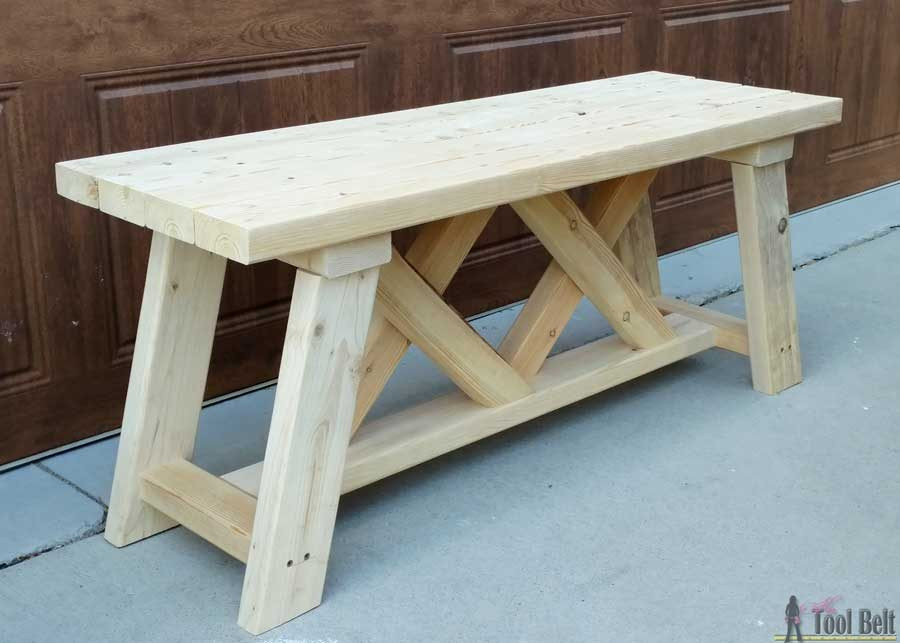 DIY Outdoor Wooden Benches
 How to Build an Outdoor Bench with Free Plans