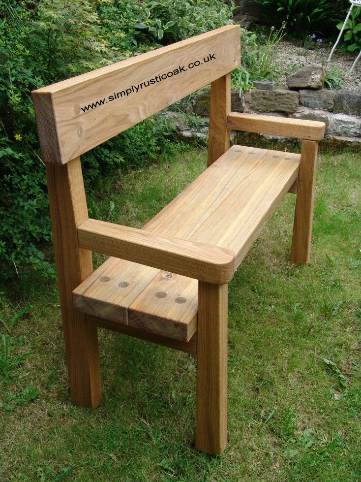 DIY Outdoor Wooden Benches
 very simple for front porch or garden