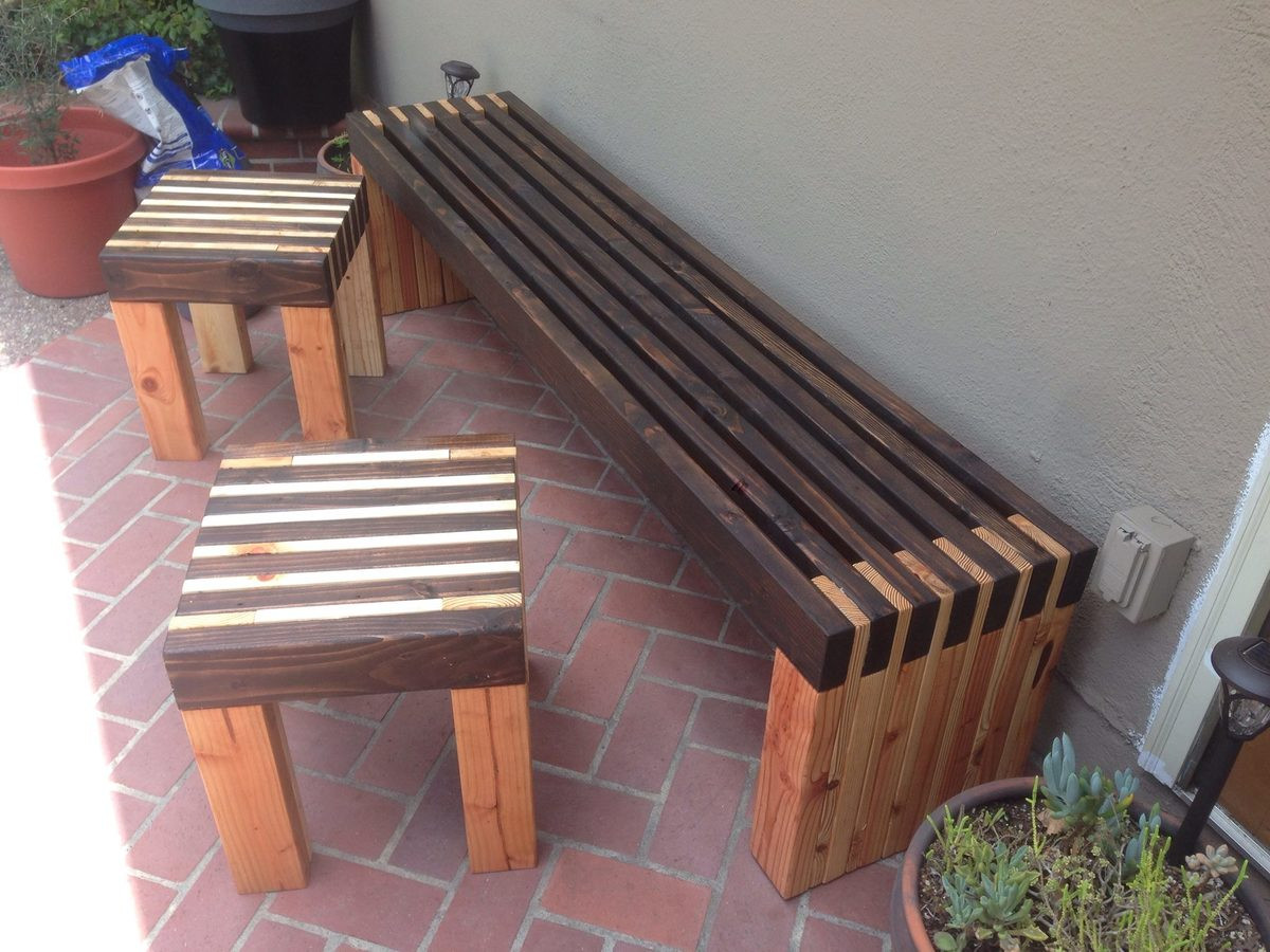 DIY Outdoor Wooden Benches
 Ana White