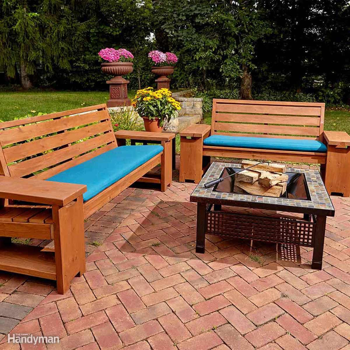 DIY Outdoor Wooden Benches
 15 Awesome Plans for DIY Patio Furniture