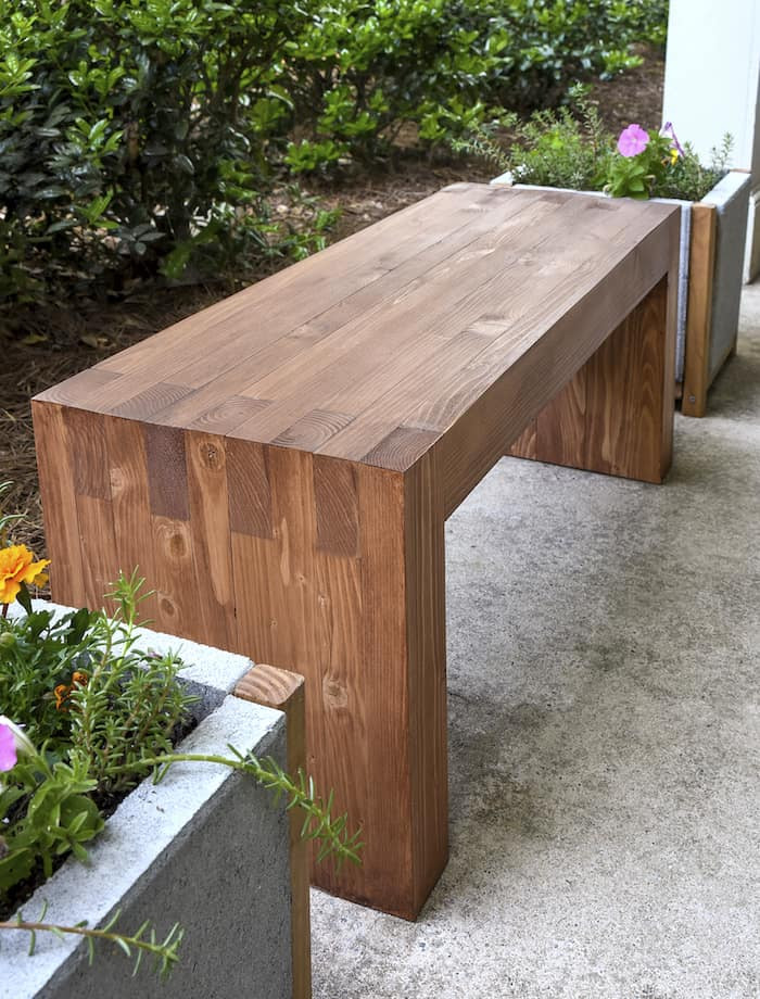 DIY Outdoor Wooden Benches
 Williams Sonoma Inspired DIY Outdoor Bench DIY Candy