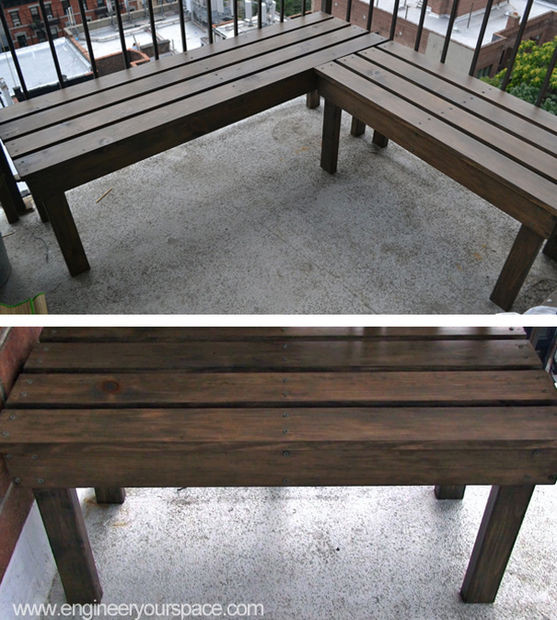 DIY Outdoor Wooden Benches
 DIY Outdoor Wood Bench