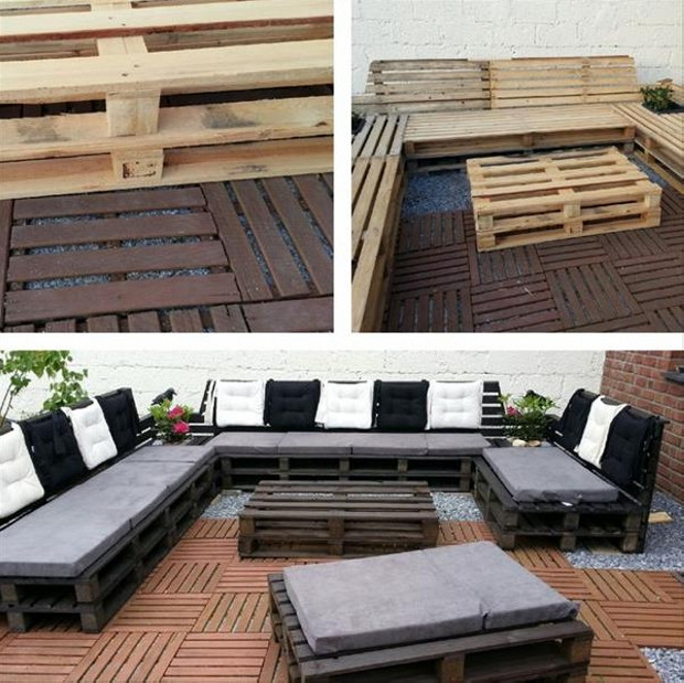 DIY Pallet Outdoor Furniture
 DIY Pallet Sofa Ideas and Plans