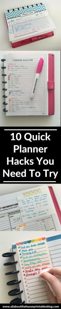 DIY Passion Planner
 10 Quick planner hacks you need to try planning tips