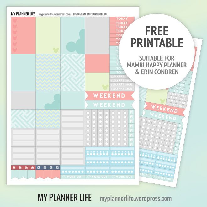 DIY Passion Planner
 Free Printable – Baby Mickey