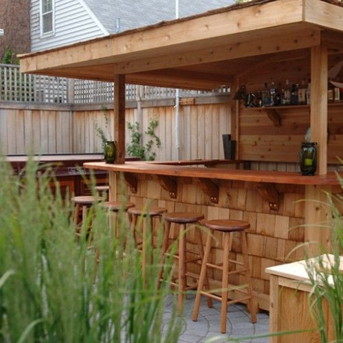 DIY Patio Bar Plans
 Would love to entertain here Future back porch ideas
