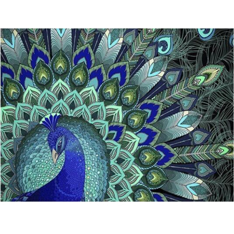 DIY Peacock Party Decorations
 NEW Paint With Diamonds Animals 5D Diamond Embroidery