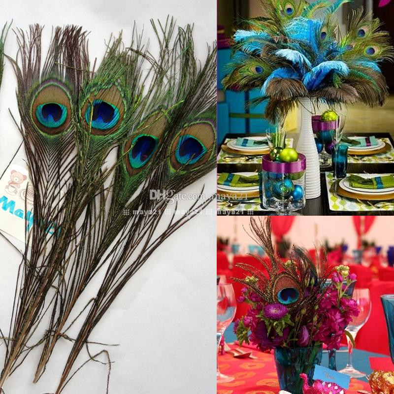 DIY Peacock Party Decorations
 DIY Natural Peacock Feather Eyes 10 12 Inchs Plume