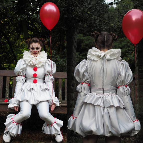 DIY Pennywise Costume
 Pennywise Costume dress with pants IT 2017 clown costume