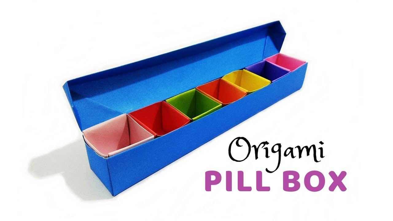 DIY Pill Box
 DIY Origami Pill Box Organizer Tutorial