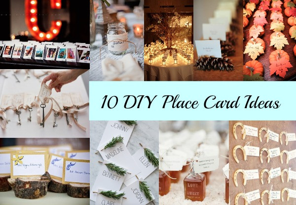 DIY Place Cards Wedding
 10 DIY Place Card Ideas Rustic Wedding Chic