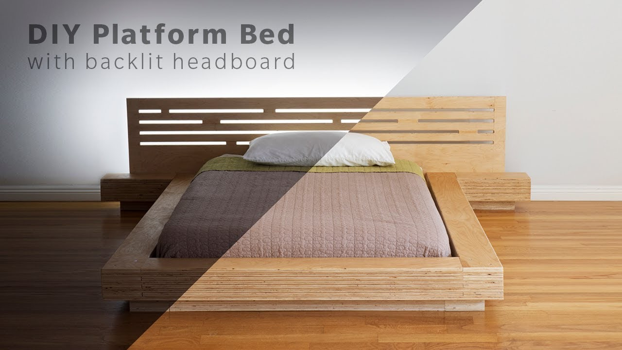 DIY Platform Bed Plans
 DIY Modern Plywood Platform Bed Part 1 Frame
