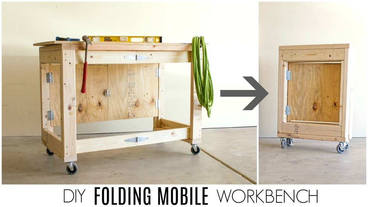 DIY Portable Workbench Plans
 DIY Folding Mobile Workbench