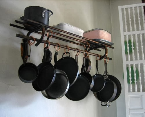 DIY Pots And Pans Rack
 Alejandra Creatini DIY Copper Pot Rack Ideas