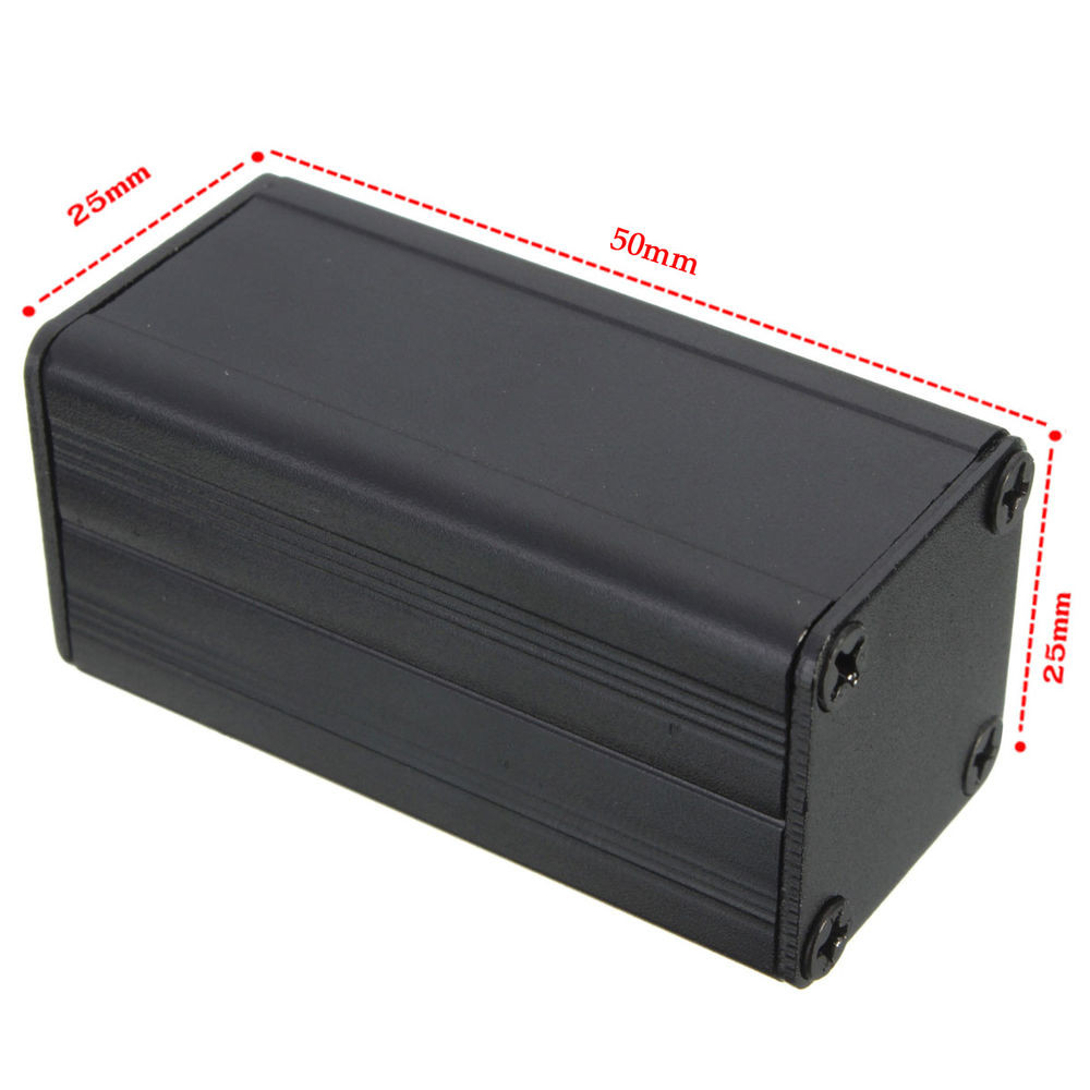 DIY Project Box
 Extruded Aluminum Box Black Enclosure Electronic Project