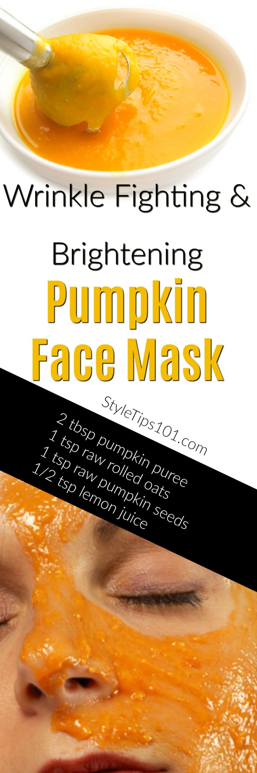 DIY Pumpkin Face Mask
 DIY Pumpkin Face Mask