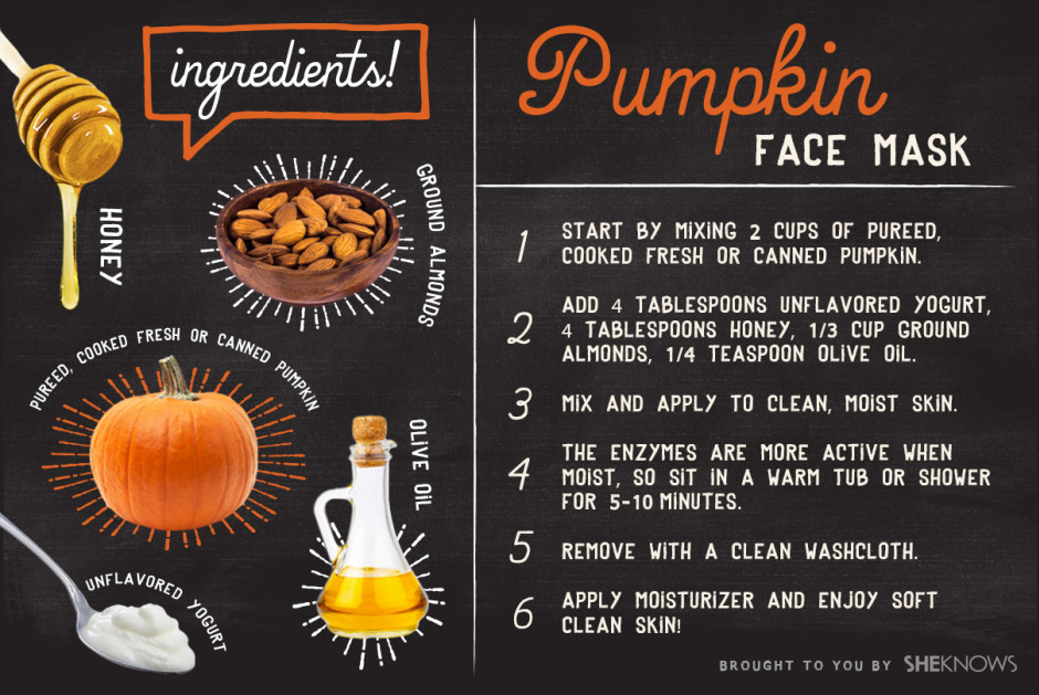 DIY Pumpkin Face Mask
 DIY pumpkin facial mask