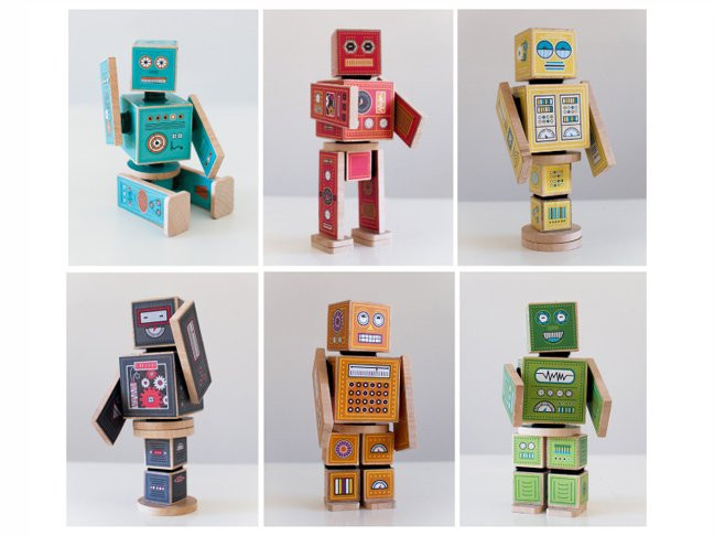 DIY Robots For Kids
 Adorable DIY Robot Blocks Two Free Printables