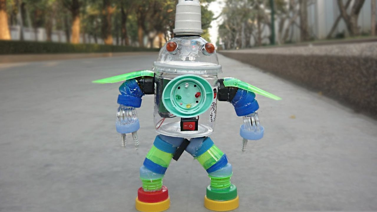 DIY Robots For Kids
 DIY Plastic Bottle Robot Toy for kids