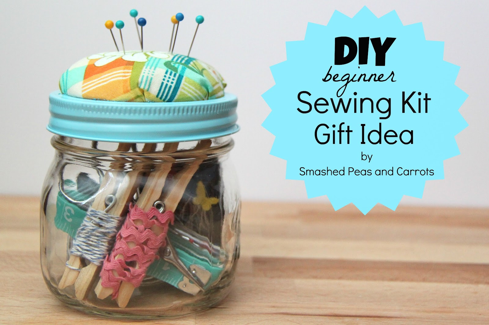 DIY Sew Gifts
 DIY Beginner Sewing Kit Gift Idea TUTORIAL Smashed Peas